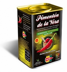 Pimentón de La Vera uzená paprika plechovka 370g sladkokyselá