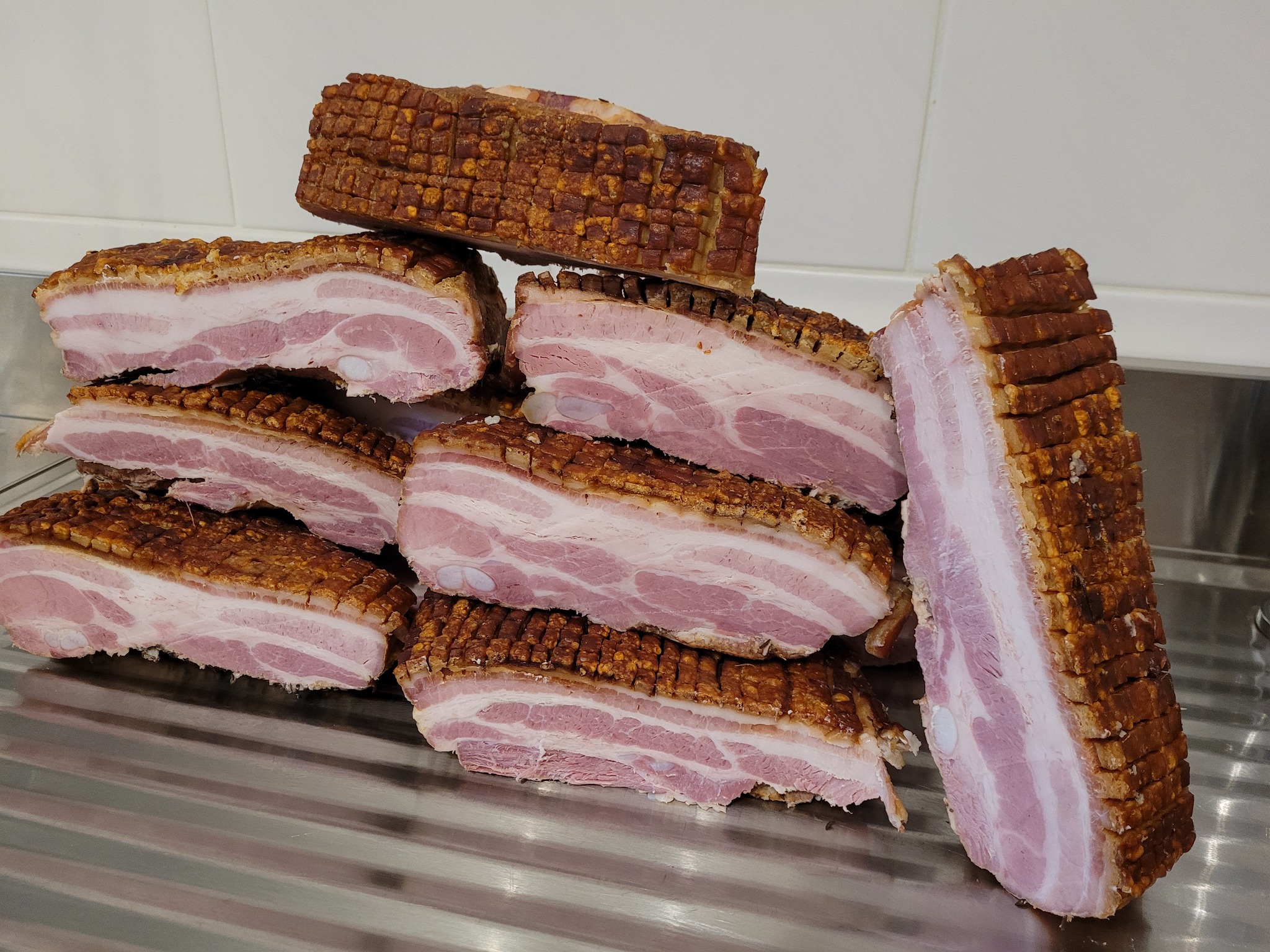 Pečený vepřový bůček s křupavou kůží