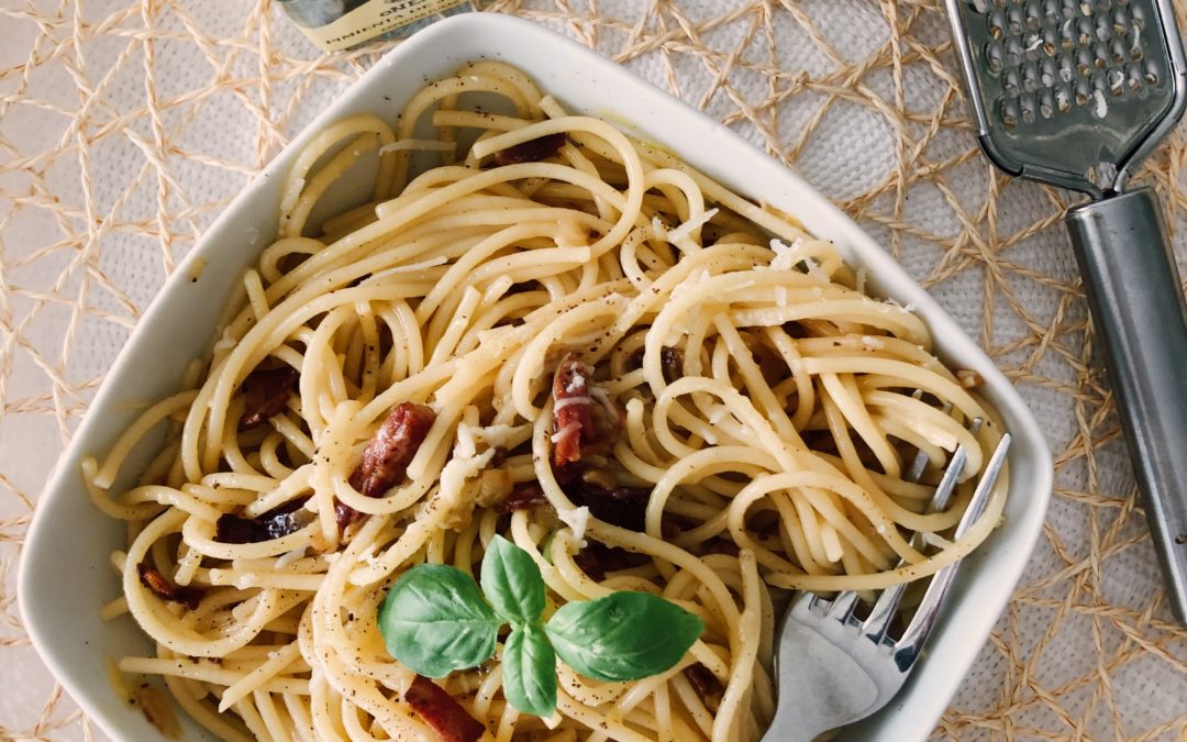 Lehké těstoviny carbonara